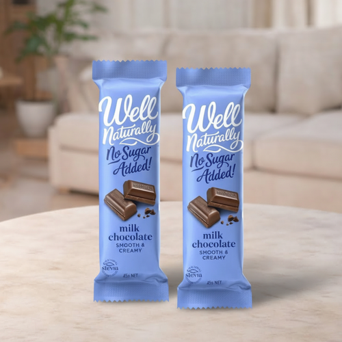 2 Well Naturally Creamy Milk Chocolate Bar 45g