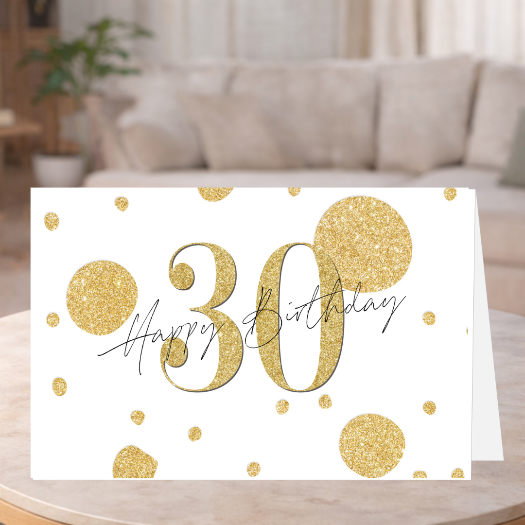 30th Birthday Greeting Card