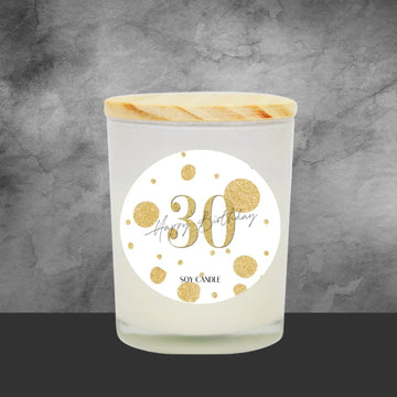 30th Birthday Soy Candle - Tastebuds