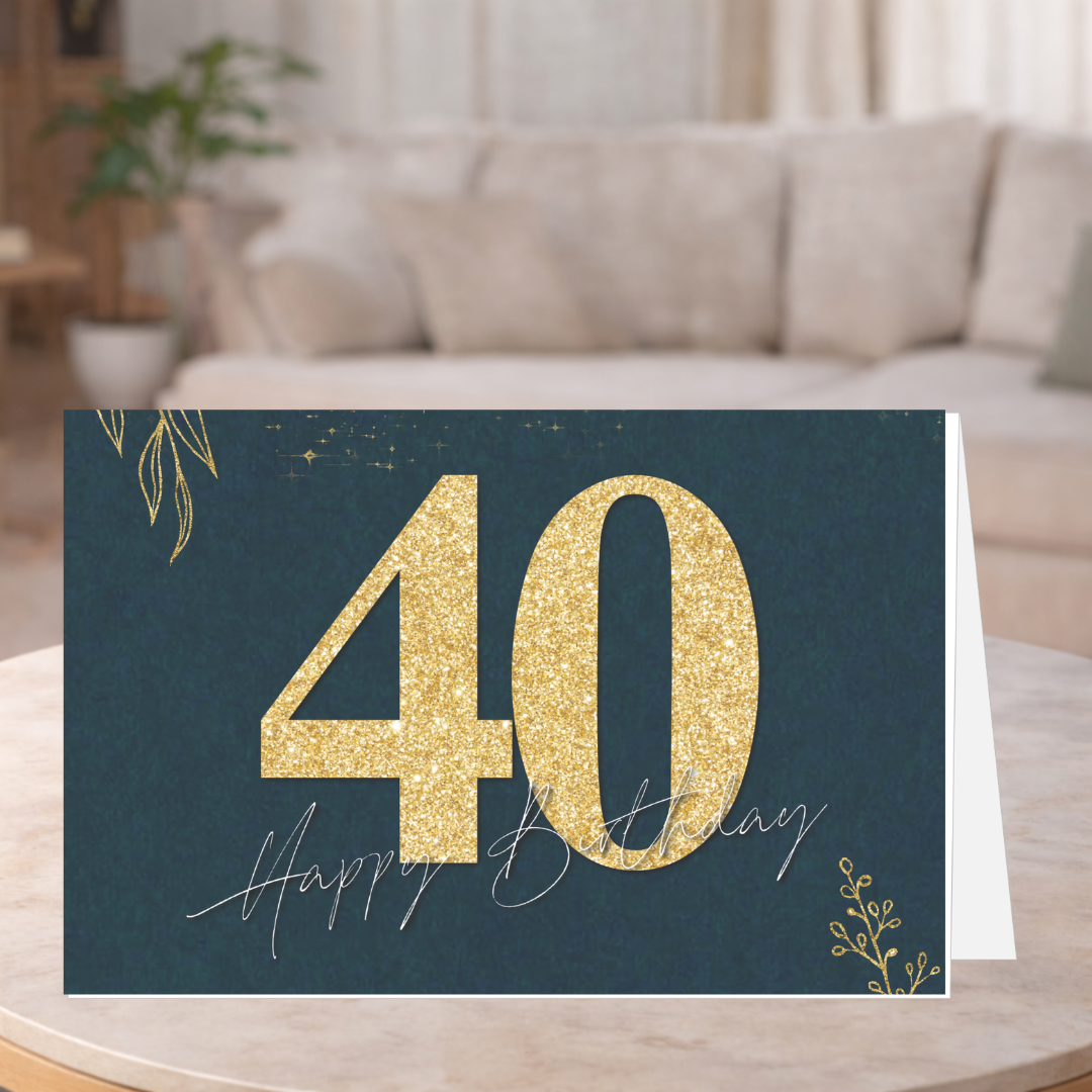 40th Birthday Greeting Card