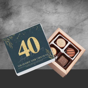 40th Birthday Pure Indulgence Choc Box 40g - Tastebuds