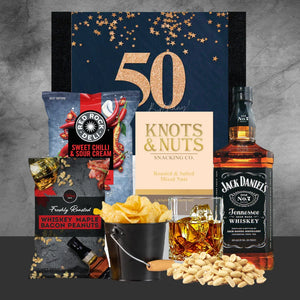 50th Birthdays & Whisky Choice and Snack Hamper - Tastebuds