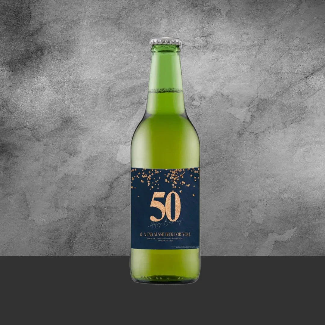 50th Birthday Beer 330ml - Tastebuds