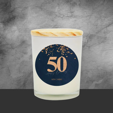 50th Birthday Soy Candle - Tastebuds