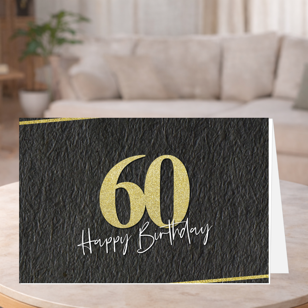 60th Birthday Greeting Card