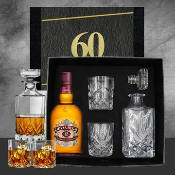 60th Birthdays & Chivas Decanter Hamper - Tastebuds