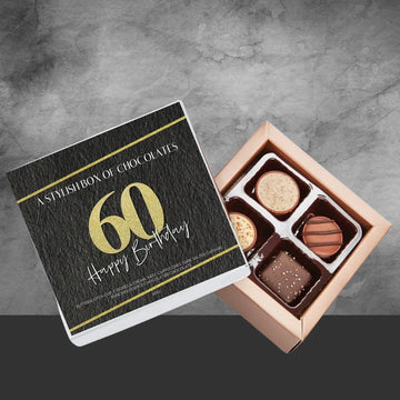 60th Birthday Pure Indulgence Choc Box 40g - Tastebuds