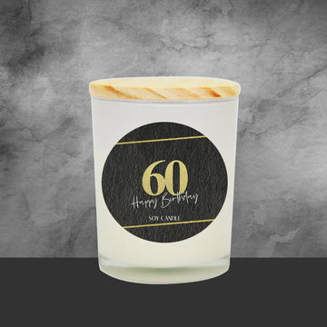 60th Birthday Soy Candle - Tastebuds