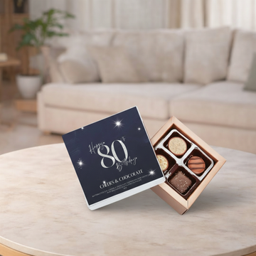 80th Birthday Pure Indulgence Choc Box 40g