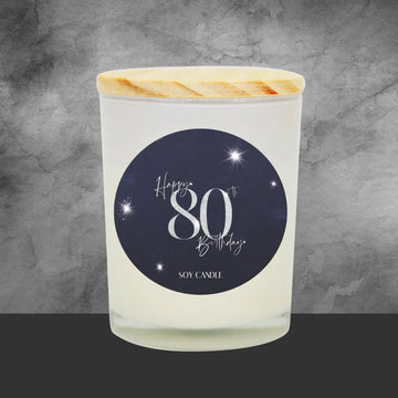 80th Birthday Soy Candle - Tastebuds