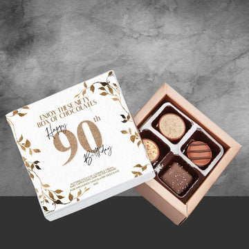 90th Birthday Pure Indulgence Choc Box 40g - Tastebuds