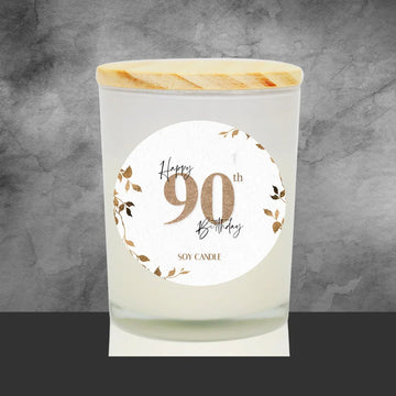 90th Birthday Soy Candle - Tastebuds