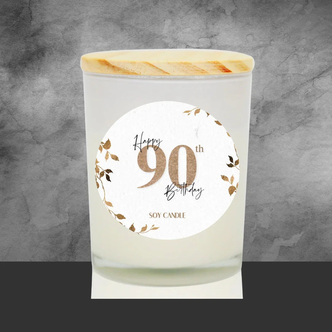90th Birthday Soy Candle - Tastebuds