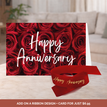 Anniversary Bouquet Ribbon + Card Bundle