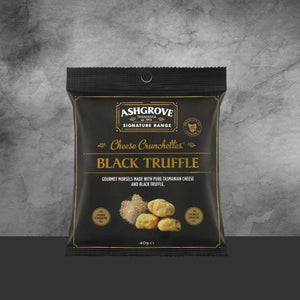Ashgrove Cheese Crunchettes Black Truffle 40g - Tastebuds
