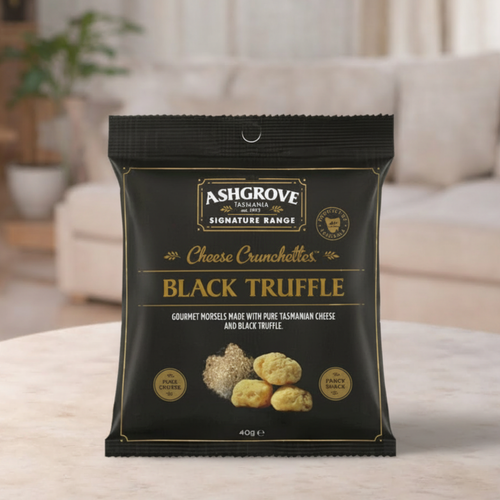Ashgrove Cheese Crunchettes Black Truffle 40g