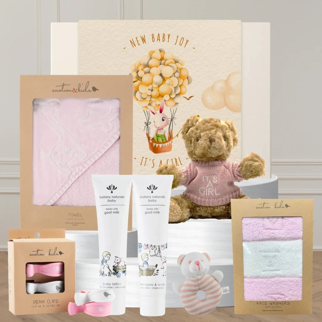 Baby Girl Bathtime & Snuggles Hamper - Tastebuds