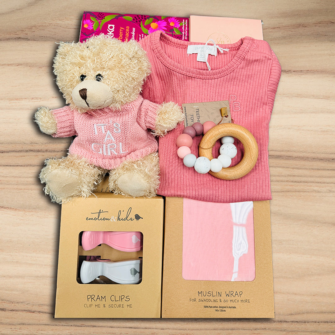 Baby Girl Essentials Hamper - Tastebuds