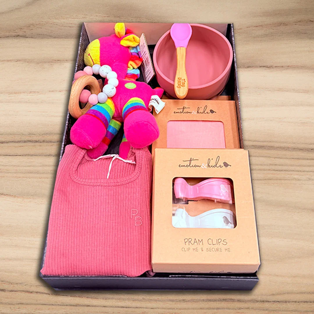 Baby Girl Cuddles Hamper - Tastebuds