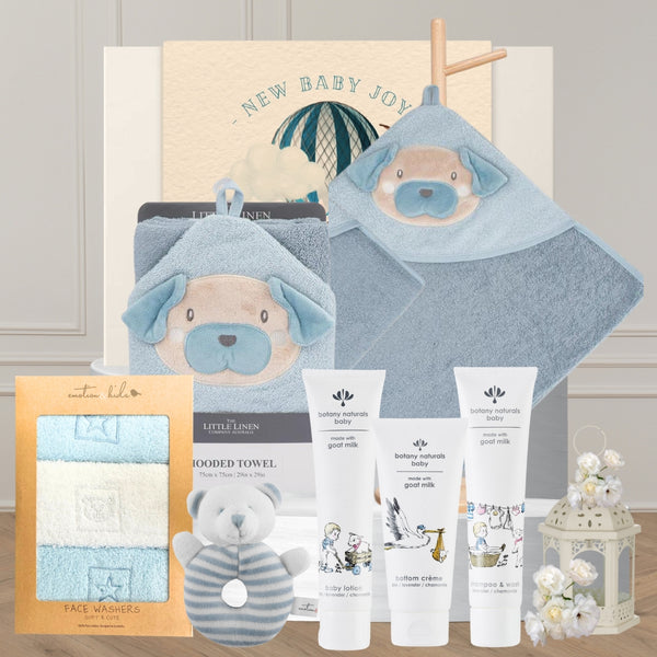 Newborn Baby Boy Bathtime Hamper