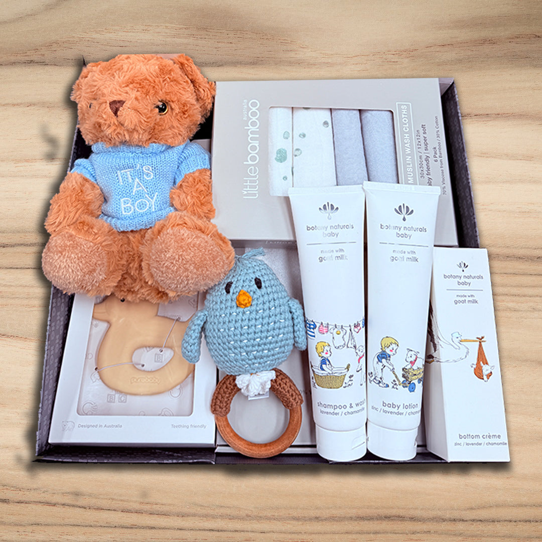 Baby Boy Bathtime Hamper