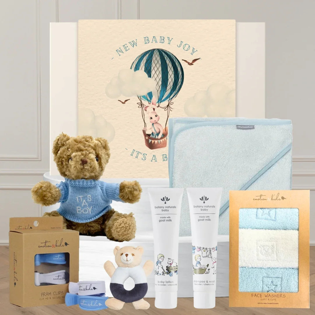 Baby Boy Bathtime & Snuggles Hamper - Tastebuds