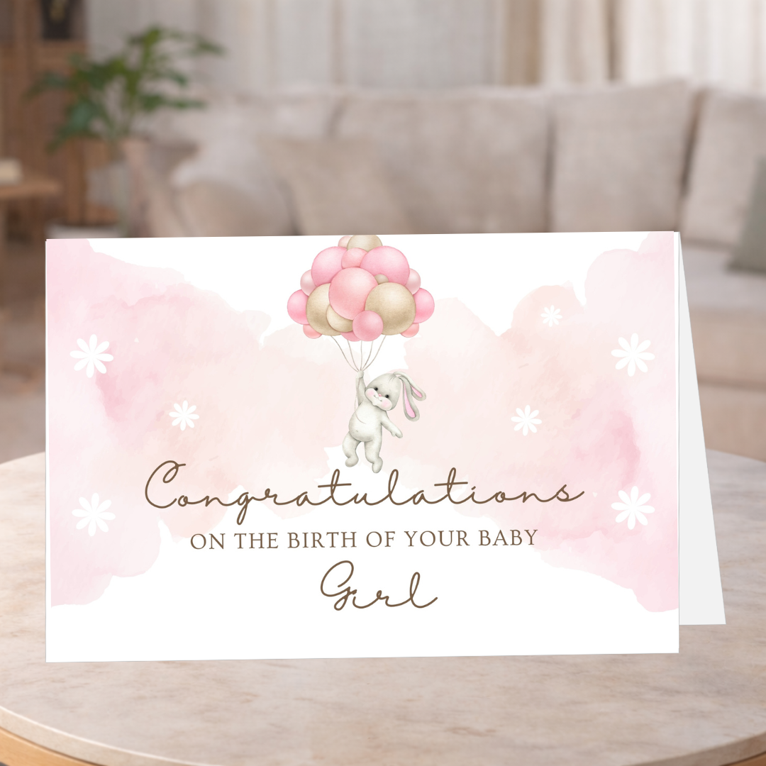 Baby Girl greeting card