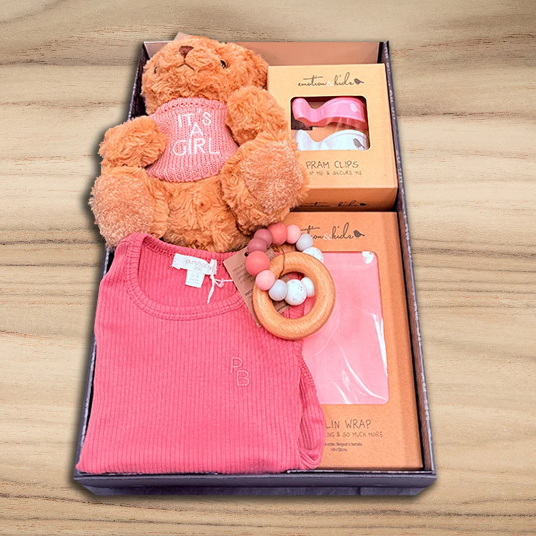Baby Girl & Relax Hamper - Tastebuds