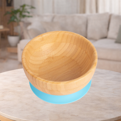 Bamboo Kids Suction Bowl - Blue