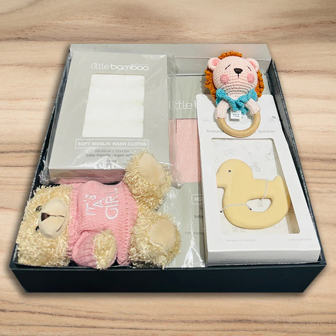 Baby Girl Bathtime Hamper - Tastebuds