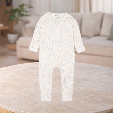 Bebe By Minihaha Faye Print Organic L/S Zipsuit