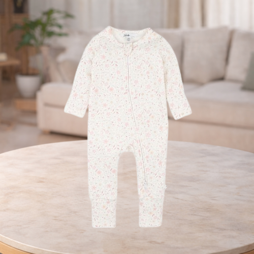 Bebe By Minihaha Faye Print Organic L/S Zipsuit