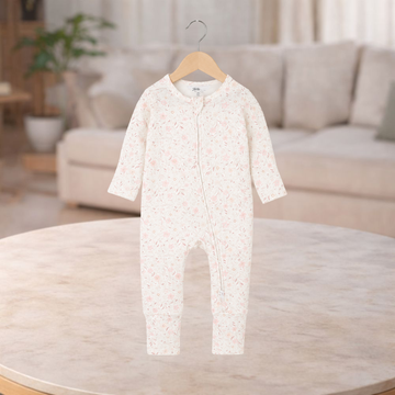 Bebe by Minihaha Faye Print Organic LS Zipsuit