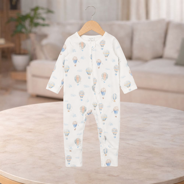 Bebe by Minihaha Sky High Print Organic LS Zipsuit