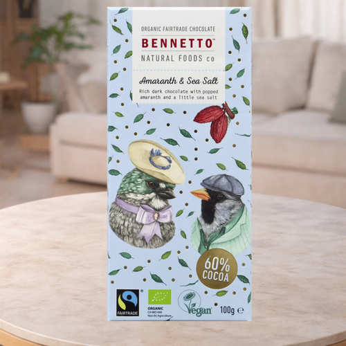 Bennetto Amaranth Sea Salt Chocolate 100g