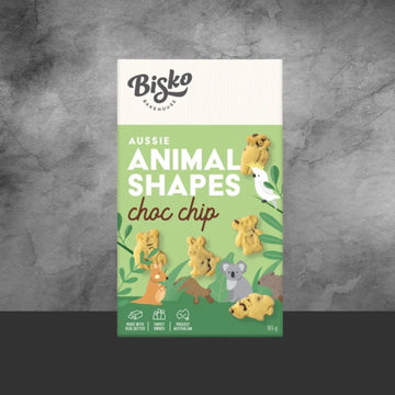 Bisko Bakehouse Choc Chip Animal Shaped 165g - Tastebuds
