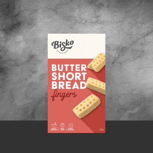 Bisko Butter Shortbread Fingers 150g