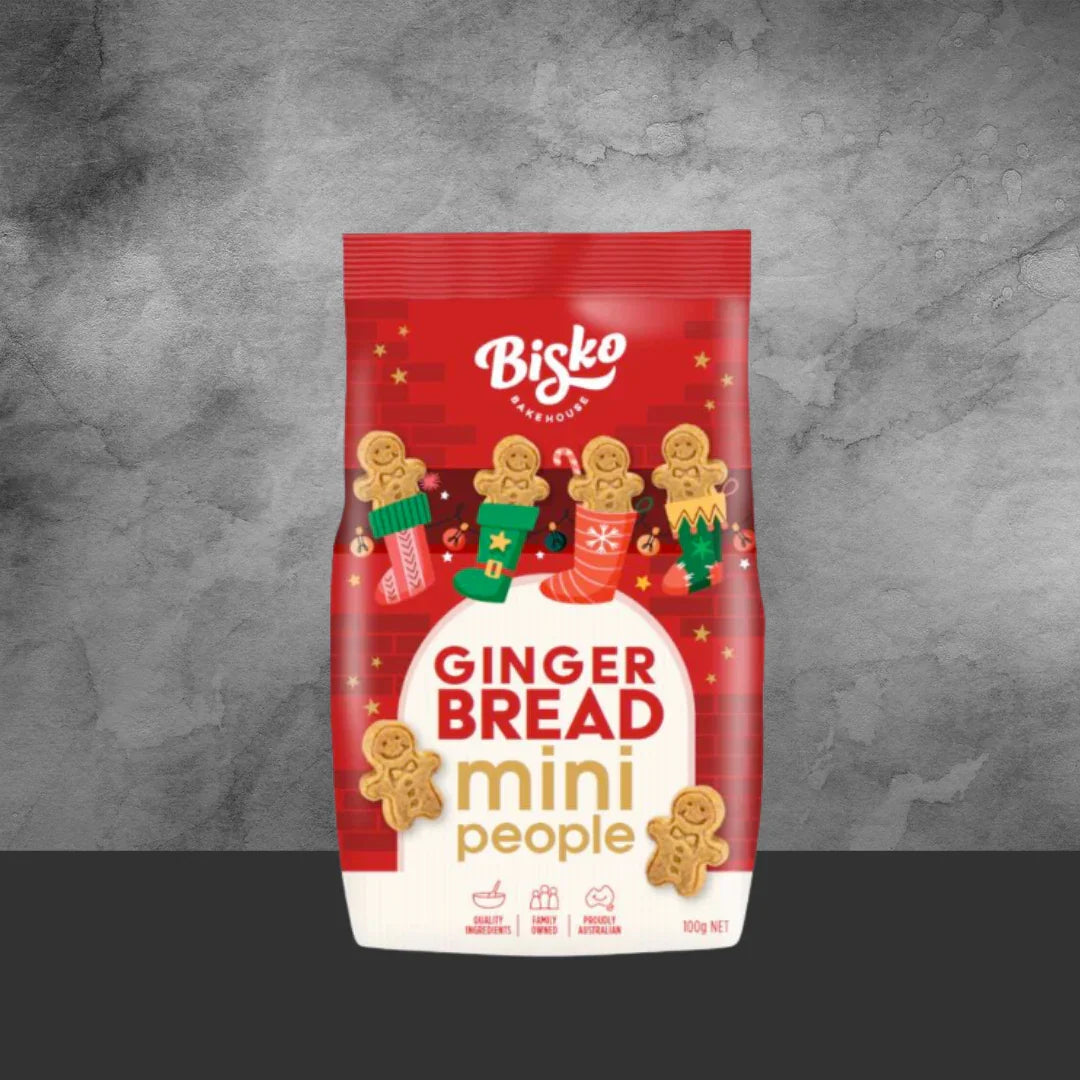 Bisko Mini Xmas Gingerbread People 100g - Tastebuds