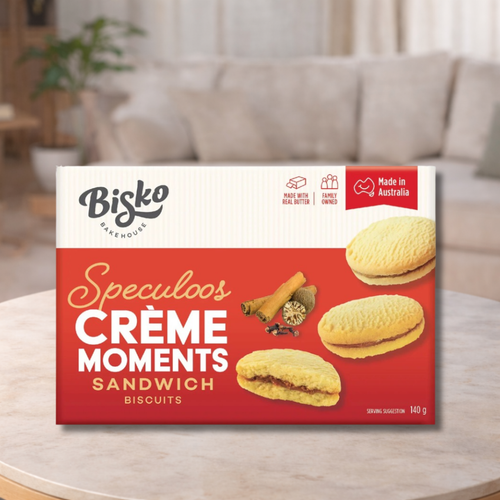 Bisko Speculoos Crème Sandwich Biscuits 140g