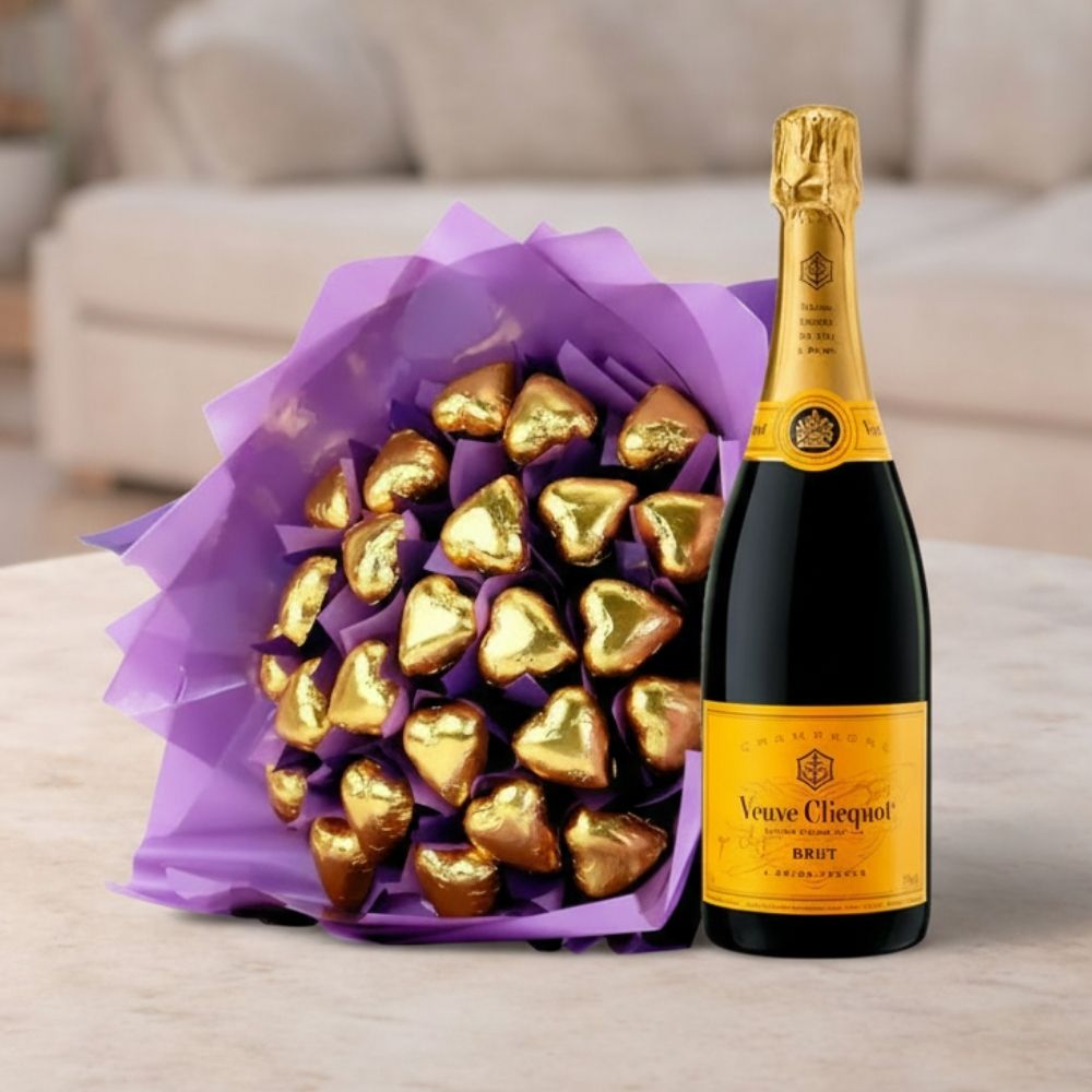 Bouquet of Love with Veuve