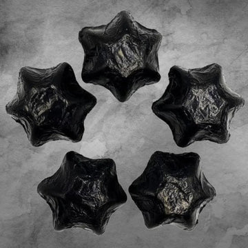 5 Black Chocolatier Belgian Chocolate Stars - Tastebuds