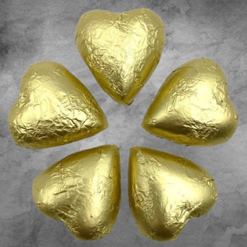 5 Gold Chocolatier Belgian Chocolate Hearts - Tastebuds