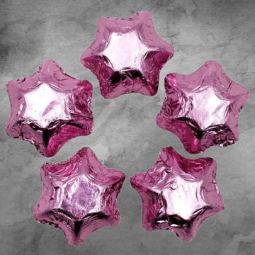 5 Pink Chocolatier Belgian Chocolate Stars - Tastebuds