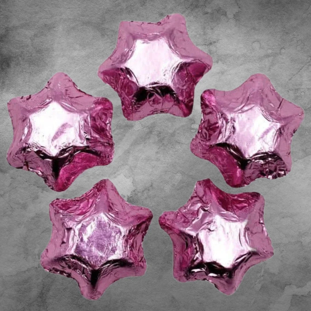 5 Pink Chocolatier Belgian Chocolate Stars - Tastebuds