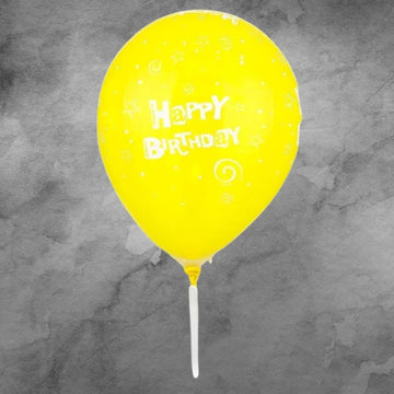 Yellow Happy Birthday Balloon - Tastebuds