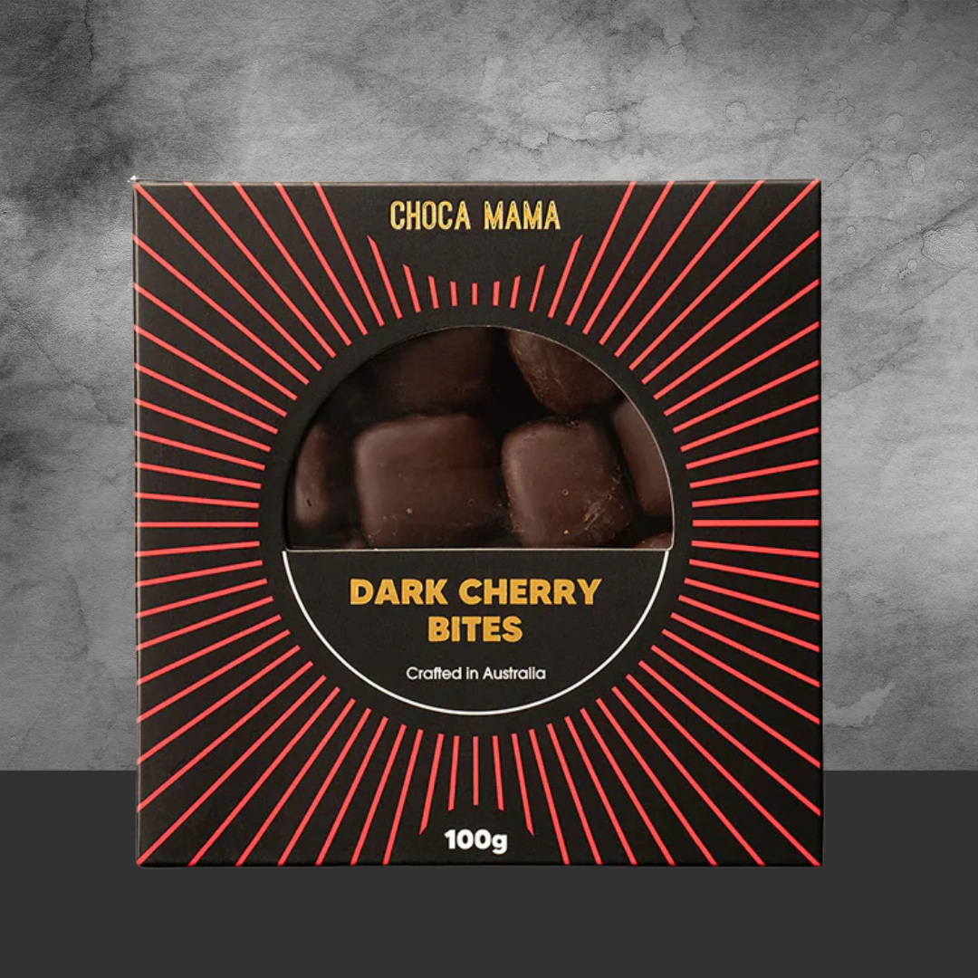 Chocamama Dark Chocolate Cherry Bites 100g - Tastebuds