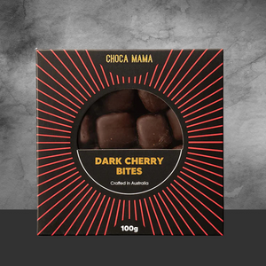 Chocamama Dark Chocolate Cherry Bites 100g - Tastebuds