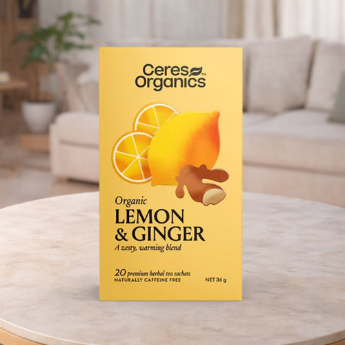 Ceres Organic Lemon & Ginger Herbal Tea 20pk