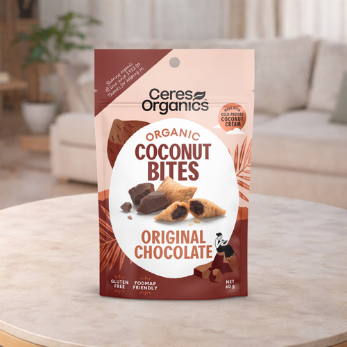 Ceres Organics Organic Coconut Bites Original Chocolate 60g