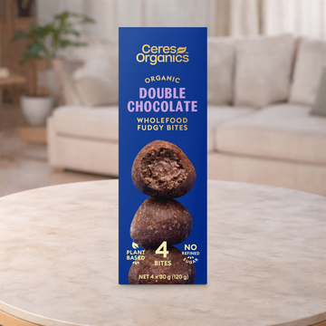 Ceres Organics Organic Wholefood Fudgy Bites, Double Chocolate - 120g